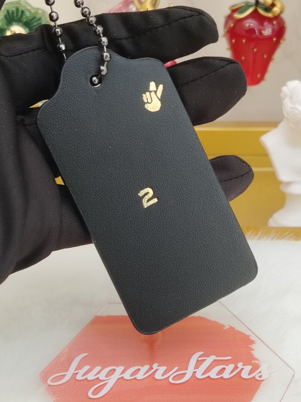 Coch tag bag charm